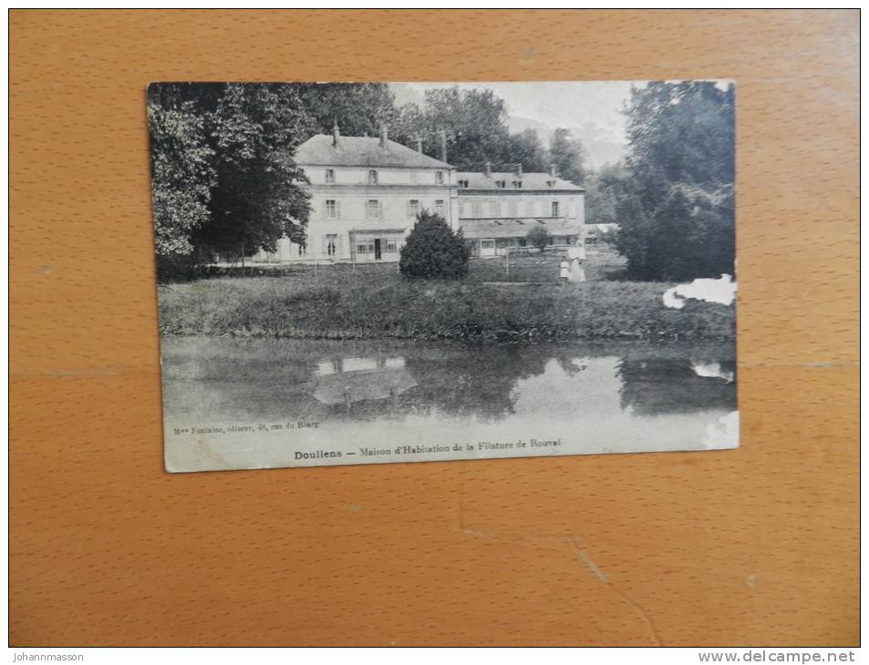 Cp  Doullens  - Maison D' Habitation De La Filature De Rouval  .(  Dans L' état ) - Doullens