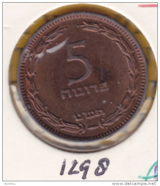 @Y@   Israel  5 Prutah  1949   (1298) - Israel