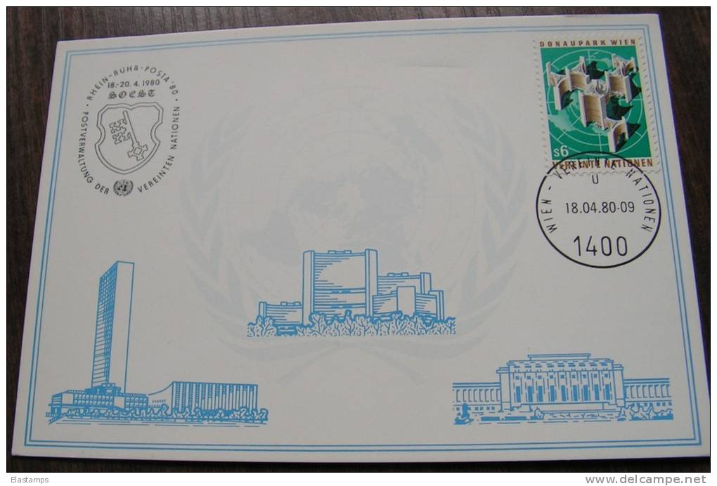 ==UNO WIEN 1980 - Lettres & Documents