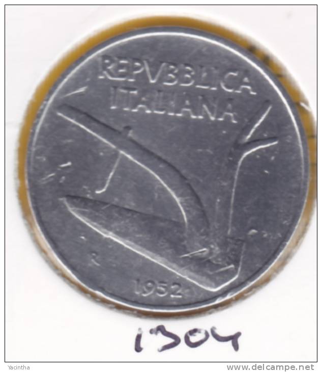 @Y@   Italie  10 Lira   1952     (1304) - 10 Liras