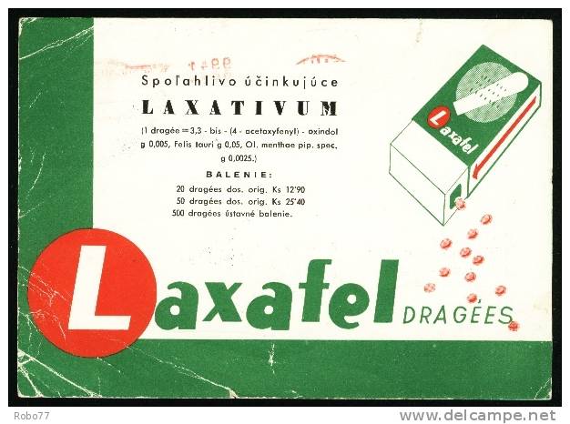 Czechoslovakia Postal Card. Pharmacy, Druggist, Chemist, Pharmaceutics.  Praha 1 , 13.3.46. (Zb05085) - Apotheek