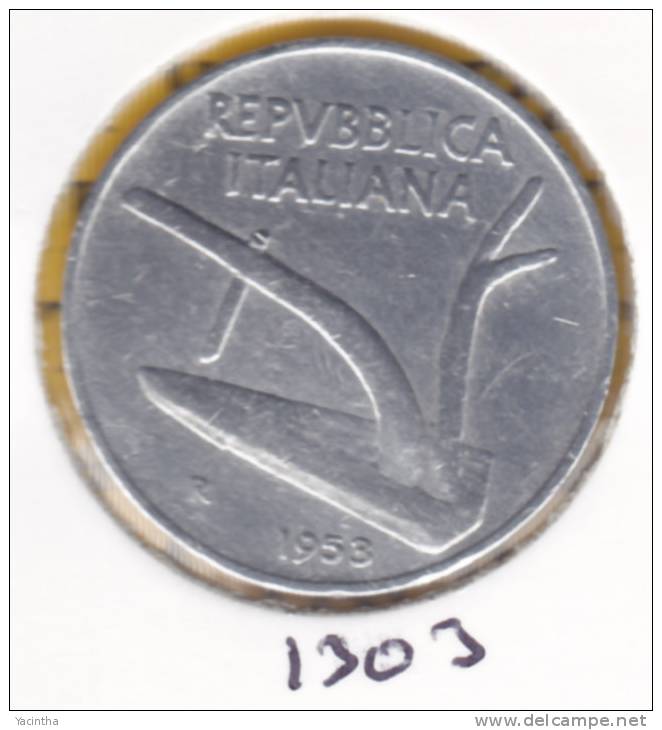 @Y@   Italie  10 Lira   1953     (1303) - 10 Liras