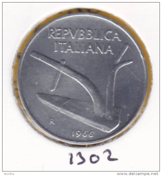 @Y@   Italie  10 Lira   1966    (1302) - 10 Liras