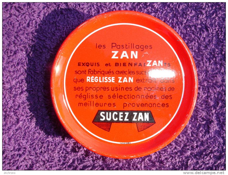 Boite En Metal Avec Couvercle: Reglisse Zan, Perles Parfumees, Uzes, Marseille (12-654) - Scatole