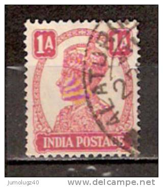 Timbre Inde Anglaise Y&T N°164 Obl. Georges VI. 1 Anna. - 1936-47 Koning George VI