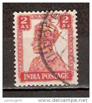 Timbre Inde Anglaise Y&T N°167 Obl. Georges VI. 2 Annas. - 1936-47 Koning George VI