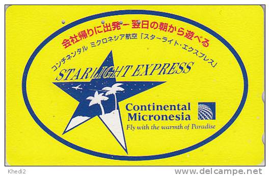 Télécarte Japon / 110-188999 - AVION / AIR MICRONESIA - AIRLINE JAPAN Phone Card - FLUGZEUG - 175 - Aerei