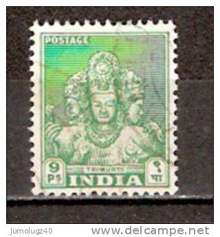 Timbre Inde Dominion Y&T N°  9. Obl. 9 Pies. - Used Stamps