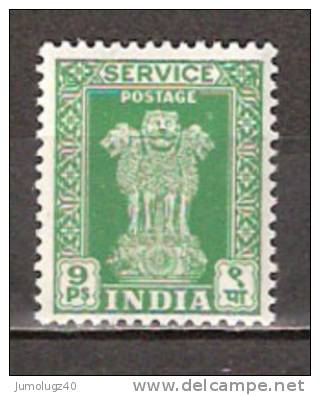 Timbre Inde République Service Y&T N°  3 *. Charnière. 9 Pies. - Dienstmarken