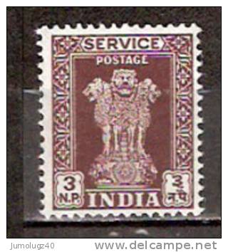 Timbre Inde République Service Y&T N° 16 (2) Sans Gomme. 3 NP. - Timbres De Service