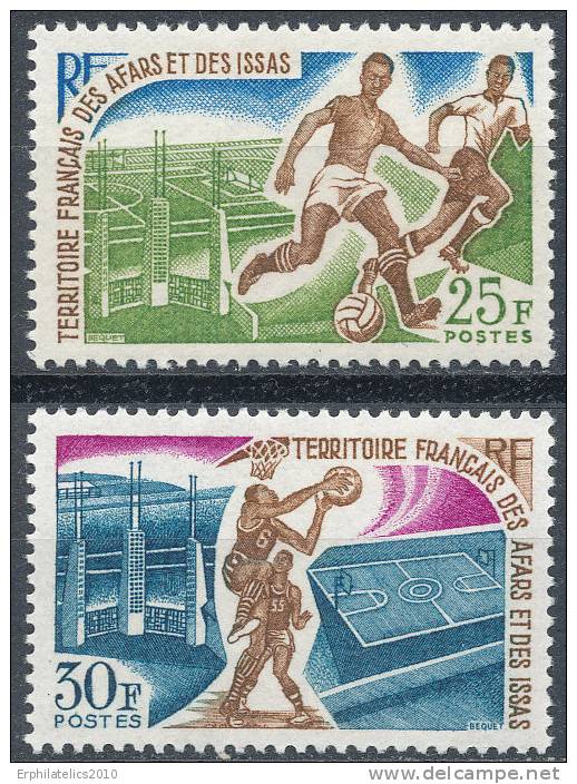 AFARS AND ISSAS  1967 SOCCER AND BASKETBALL PLAYERS SC# 315-316 VF MNH - Other & Unclassified