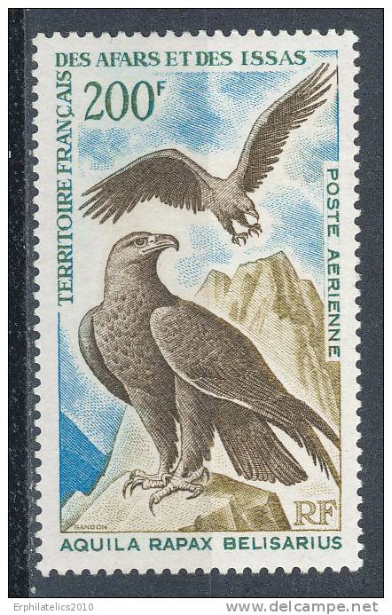 AFARS AND ISSAS  1967 VULTURES AQUILA RAPAX BELISARIUS SC# C50 VF MINT LH FRESH - Other & Unclassified