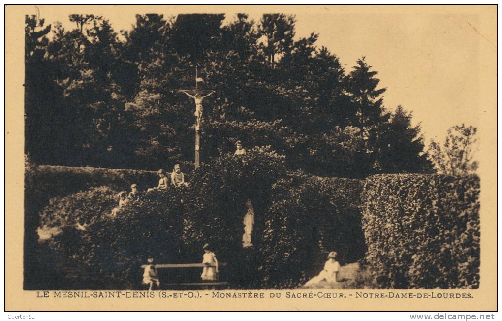 ( CPA 78 )  LE MESNIL-SAINT-DENIS  /  Monastère Du Sacré-Coeur  -  Notre-Dame De Lourdes  - - Le Mesnil Saint Denis