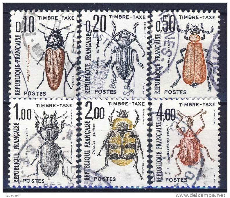 ##France Dues 1982. Beetles. Michel 106-11. (o) - 1960-.... Used