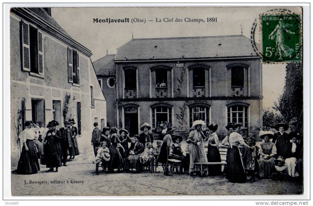 Montjavoult Clé Des Champs Très Animée Cliché 1891 TOP Rare état Superbe - Montjavoult