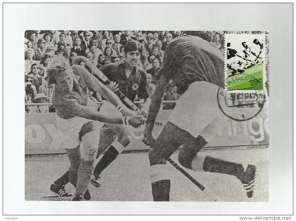 MAXIMUN CARD  MAXIMUN CARTE  FIELD HOCKEY   NEEDERLAND HOLAND II WORLD CUP AMSTELVEN 1973 - Hockey (su Erba)