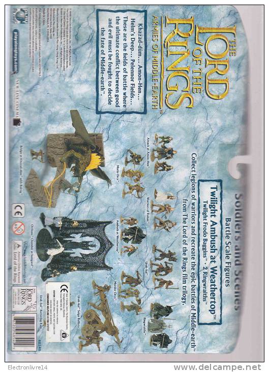 Coffret  3 Figurines Neuf Sous Blister 30x19 Cm(l'embellage) The Lord Of The Ring Tolkien  Armies  Of Middle Earth - Autres & Non Classés