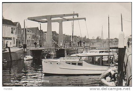 Netherland - Brielle - Harbour With Juliana Bridge - Ship - Brielle