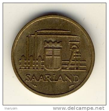 SAARLAND  -  SARRE  -  20  FRANKEN  1954  -  N1 - 20 Franken