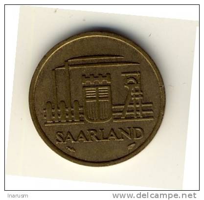 SAARLAND  -  SARRE  -  20  FRANKEN  1954  -  N2 - 20 Francos