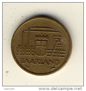SAARLAND  -  SARRE  -  10  FRANKEN  1954  -  N1 - 10 Franchi