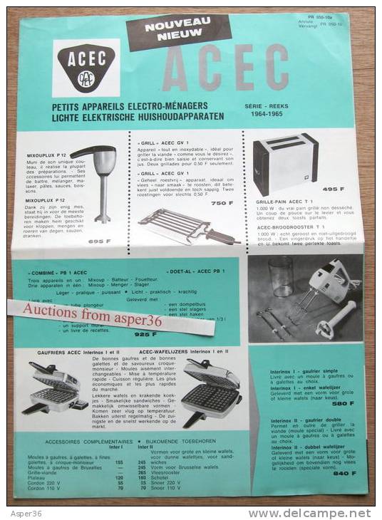 Brochure "ACEC" 1964 - Collezioni