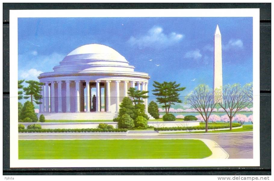 1989 USA JEFFERSON MEMORIAL MONUMENT POSTAL CARD - 1981-00