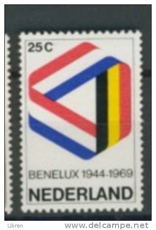 NETHERLANDS, PAYS BAS 1969 YV 895 BENELUX. MNH, POSTFRIS, NEUF**. VERY FINE QUALITY. - 1969