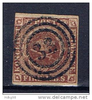 DK Dänemark 1851 Mi 1 IIa Kroninsignien - Used Stamps