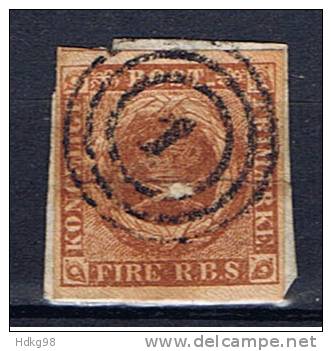 DK Dänemark 1851 Mi 1 IIb Kroninsignien - Used Stamps