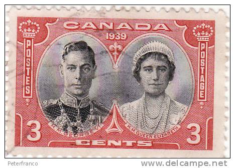 1939 Canada - Visita Reale - Usati