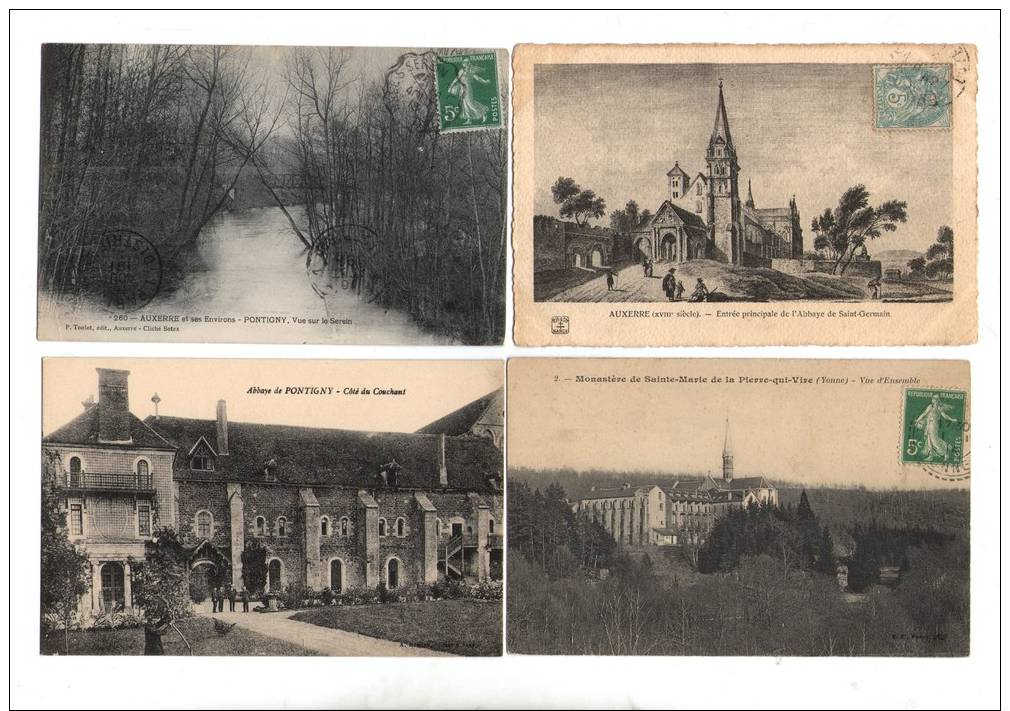 Lot De 77  Environ CPA Et CPSM Département  89 YONNE Lot N°2 - Otros & Sin Clasificación