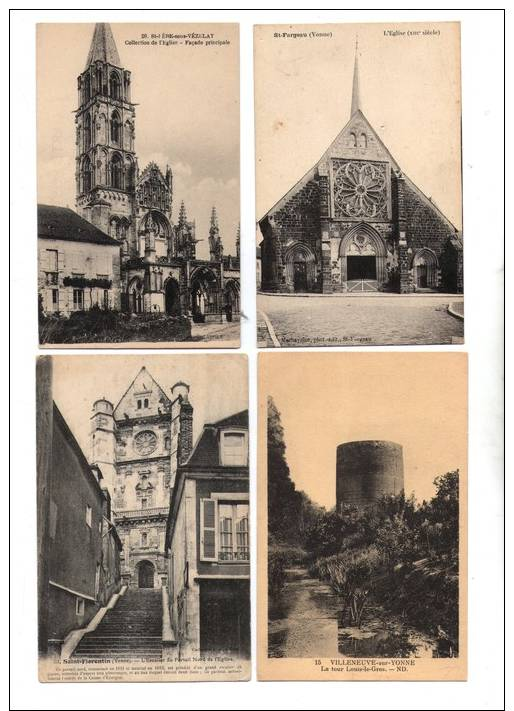 Lot De 77  Environ CPA Et CPSM Département  89 YONNE Lot N°2 - Otros & Sin Clasificación