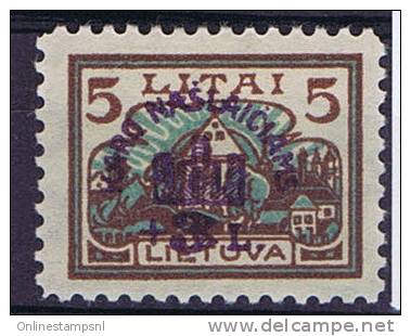 Lietuva / Lithuanie: 1924 Michel Nr 236 MH / Neuf* - Litouwen