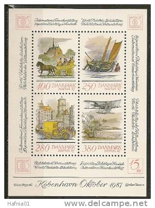 Czeslaw Slania. Denmark 1986. Int.Stamp Exhibition HAFNIA'87. Souvenir Sheet. Michel Bl.5 MNH. - Blocs-feuillets