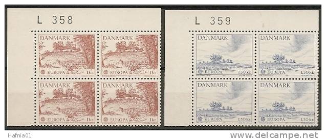 Czeslaw Slania. Denmark 1977. CEPT. Michel 639-40, 4-block MNH. - Unused Stamps