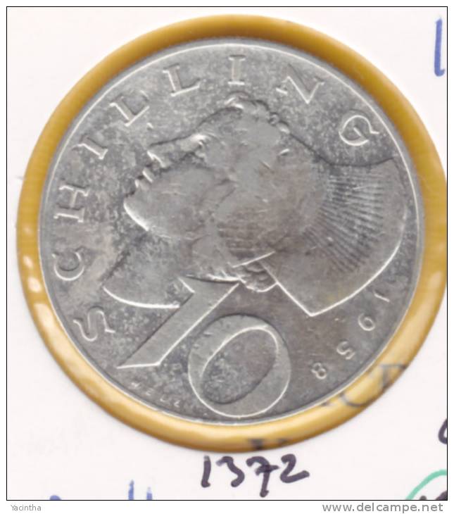 @Y@  Oostenrijk  10 Shilling  1958      (1372) - Oostenrijk