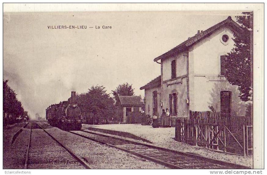 Haute-Marne    Villiers En Lieu     La Gare - Autres & Non Classés