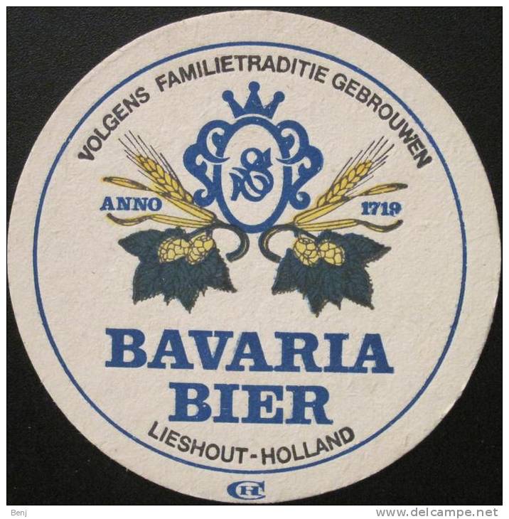 Sous-bock BAVARIA BIER Lieshout Holland Beermat Coaster Bierdeckel Bierviltje (N) - Sous-bocks