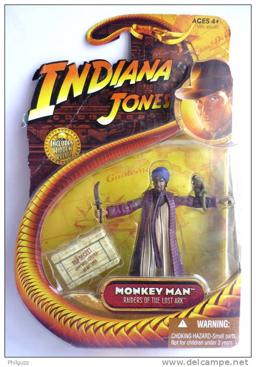 BLISTER FIGURINE INDIANA JONES - RAIDERS OF THE LOST ARK - HASBRO 2008 - MONKEY MAN - Sonstige & Ohne Zuordnung