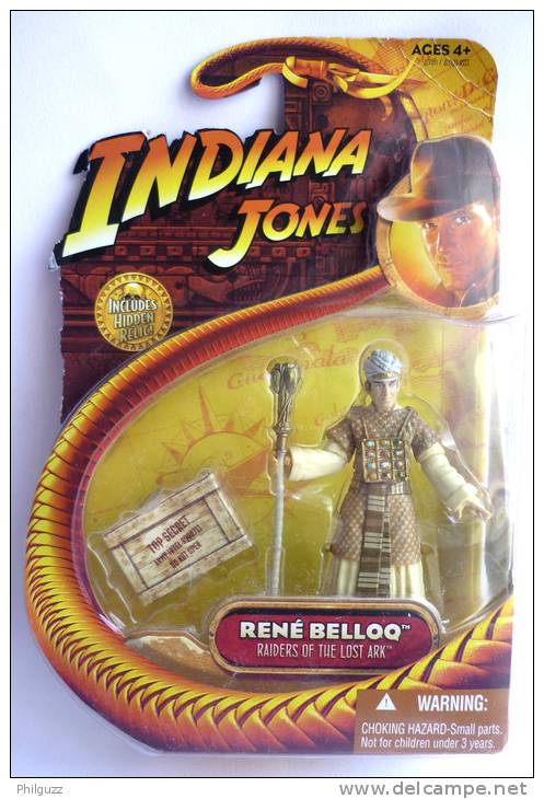 FIGURINE INDIANA JONES - RAIDERS OF THE LOST ARK - HASBRO 2008 - RENE BELLOQ - Other & Unclassified