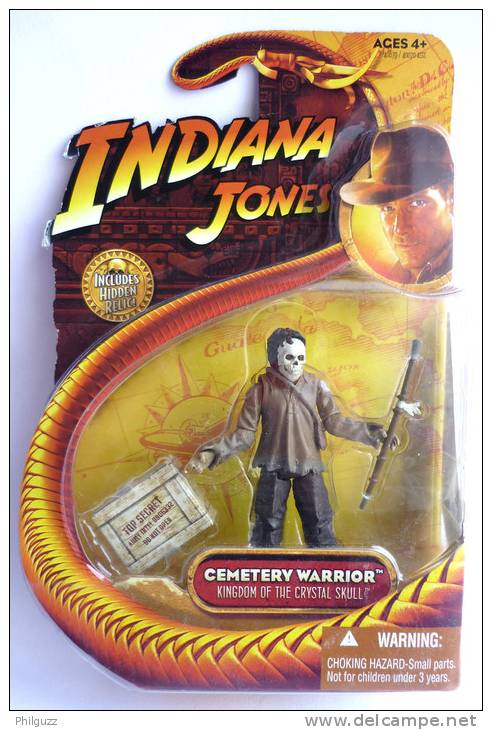 BLISTER FIGURINE INDIANA JONES - KINGDOM OF THE CRYSTAL SKULL - HASBRO 2008 - CEMETERY WARRIOR - Other & Unclassified