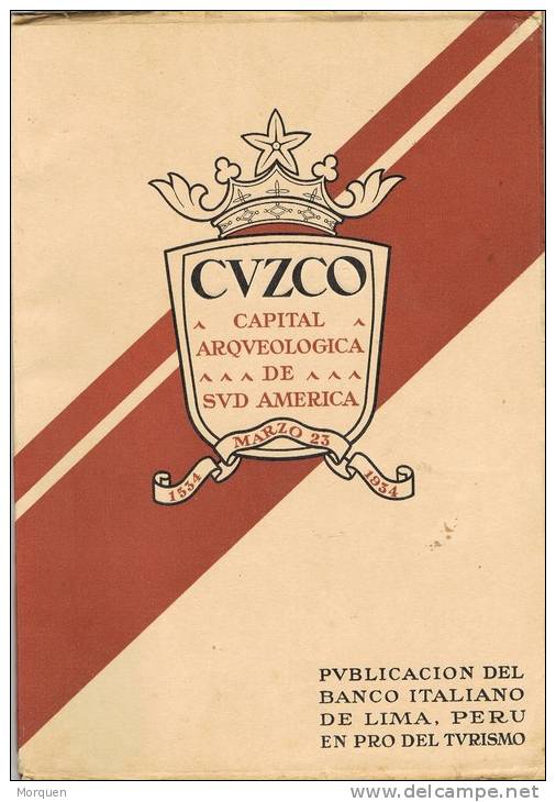 Libro De ARQUEOLOGIA De Perú 1934. CUZCO Capital De Arqueologia - Archéologie