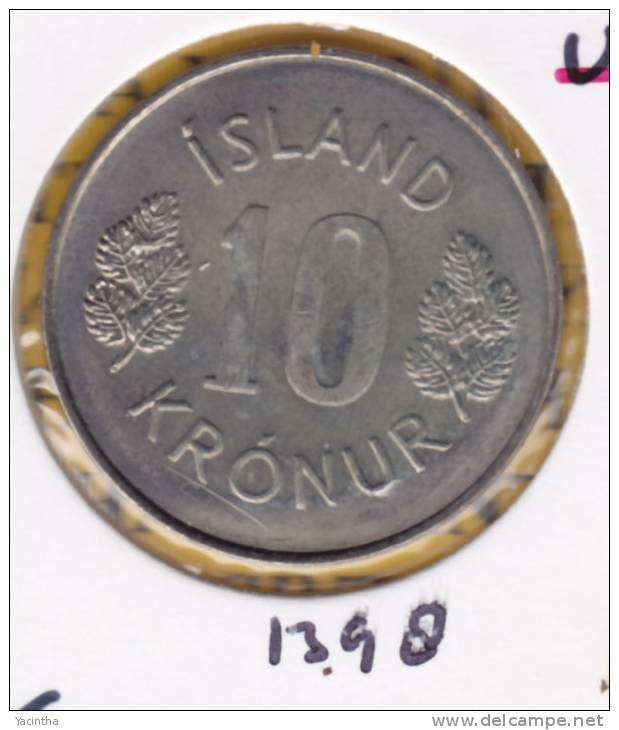 @Y@  IJsland  10 Kronur  1974   Unc    (1397) - Iceland