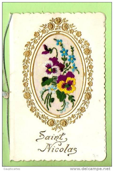 SAINT NICOLAS - Magnifique Carnet Brodé En TBE - 3 Scans - Firstnames