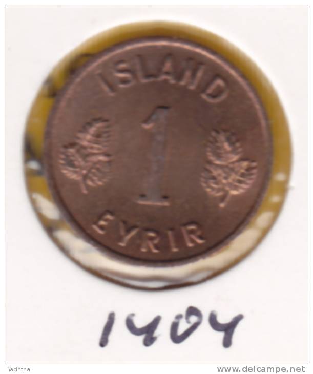 @Y@  IJsland    1 Eyrir   1931  Unc   (1404) - Iceland