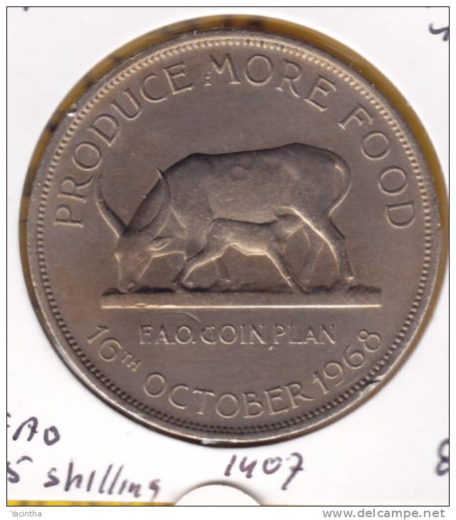 @Y@   Oeganda  5 Shilling  1968   Unc   Fao  (1407) - Uganda