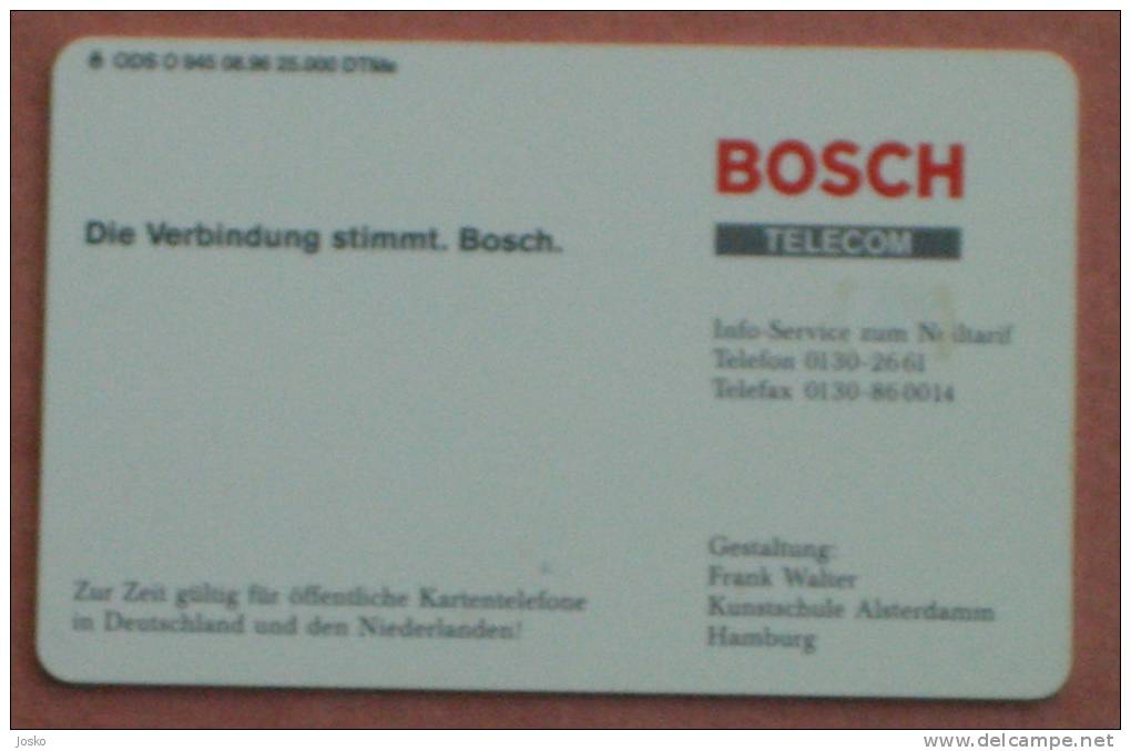 BOSCH - Telecom ( Germany Rare Card Serie O 945 - Only 25.000 Ex. ) - O-Series: Kundenserie Vom Sammlerservice Ausgeschlossen