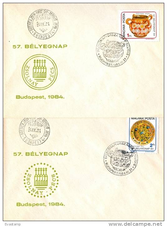 HUNGARY - 1984. FDC Set - 57th Stampday II. - FDC