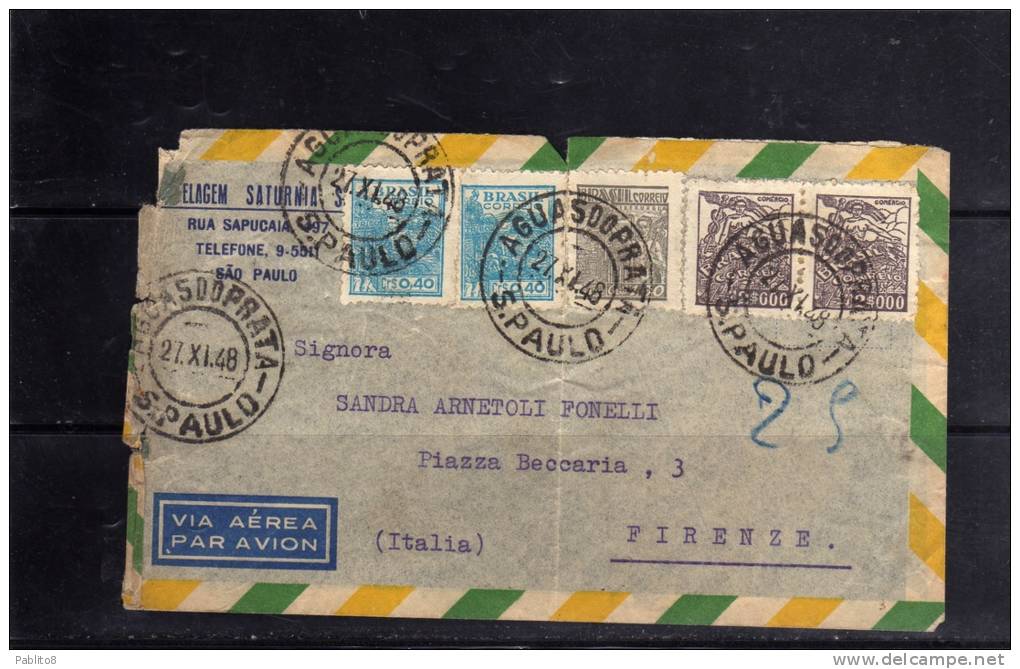 BRASILE - BRAZIL - BRASIL 27 - 11 - 1948 GUARDARE LE SCANSIONI GRAZIE -  LOOK AT THE SCANS THANKS - Covers & Documents